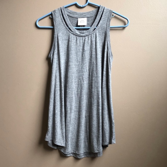 Knox Rose Tops - Long Grey Tank Top
